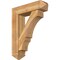 Ekena Millwork Balboa Arts and Crafts Rough Sawn Bracket w/ Offset Brace, Western Red Cedar, 8"W x 30"D x 38"H BKT0806X30X38BOA03RWR - alternate 1